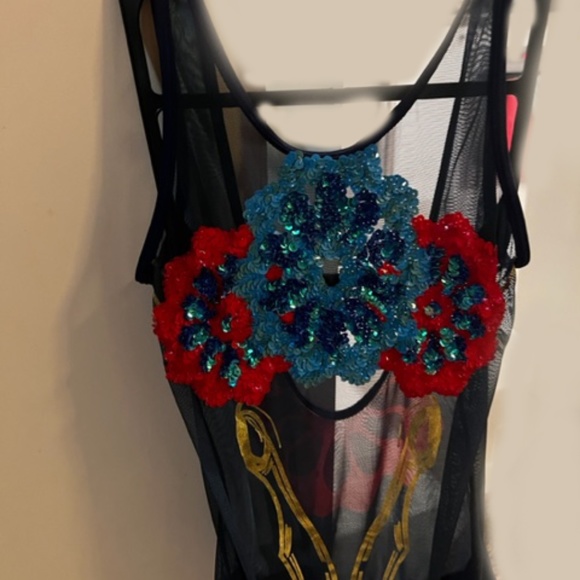 ATAVARIA - swimsuit - Embelisshed and mesh front. size small New No Tag - Picture 3 of 11